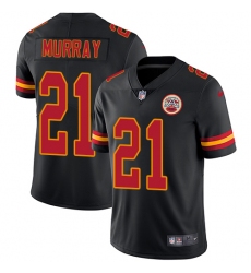 Youth Nike Kansas City Chiefs #21 Eric Murray Limited Black Rush Vapor Untouchable NFL Jersey