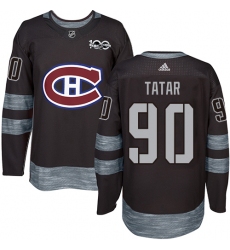 Men's Adidas Montreal Canadiens #90 Tomas Tatar Authentic White 2017 100 Classic NHL Jersey