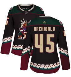 Women's Adidas Arizona Coyotes #45 Josh Archibald Authentic Camo Veterans Day Practice NHL Jersey