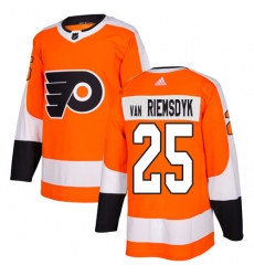 Youth Adidas Philadelphia Flyers #25 James Van Riemsdyk Premier Orange Home NHL Jersey