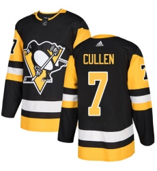 Men's Adidas Pittsburgh Penguins #7 Matt Cullen Premier Black Home NHL Jersey