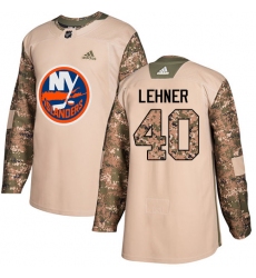 Youth Adidas New York Islanders #40 Robin Lehner Authentic Camo Veterans Day Practice NHL Jersey