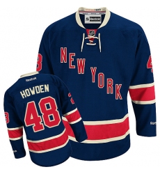 Women's Reebok New York Rangers #48 Brett Howden Authentic Navy Blue Third NHL Jersey