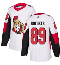 Men's Adidas Ottawa Senators #89 Mikkel Boedker Authentic White Away NHL Jersey