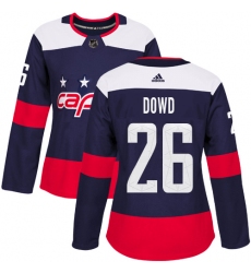 Women's Adidas Washington Capitals #26 Nic Dowd Authentic Navy Blue 2018 Stadium Series NHL Jersey