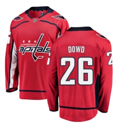 Youth Washington Capitals #26 Nic Dowd Fanatics Branded Red Home Breakaway NHL Jersey
