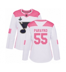 Women's St. Louis Blues #57 David Perron Authentic Green Salute to Service 2019 Stanley Cup Champions Hockey Jersey