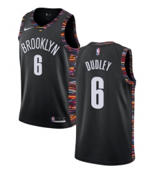 Youth Nike Brooklyn Nets #6 Jared Dudley Swingman Black NBA Jersey - 2018 19 City Edition