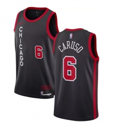 Men's Chicago Bulls #6 Alex Caruso Black 2023-24 City Edition Stitched Basketball Jersey