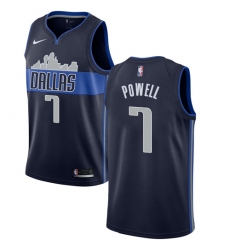Men's Nike Dallas Mavericks #7 Dwight Powell Swingman Navy Blue NBA Jersey Statement Edition