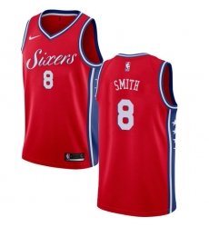 Women's Nike Philadelphia 76ers #8 Zhaire Smith Swingman Red NBA Jersey Statement Edition