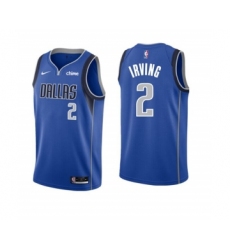 Men's Dallas Mavericks #2 Kyrie Irving Blue Icon Edition Stitched Basketball Jersey