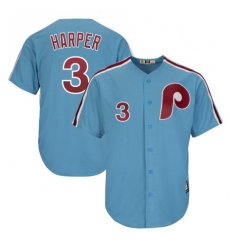 Women's Philadelphia Phillies #3 Bryce Harper Light Blue Alternate Cool Base Cooperstown Stitched MLB Jersey