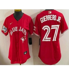 Women's Toronto Blue Jays #27 Vladimir Guerrero Jr Red 50 Seasons Stitched Jersey