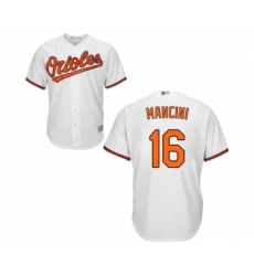 Men's Baltimore Orioles #16 Trey Mancini Replica White Home Cool Base Baseball Jersey