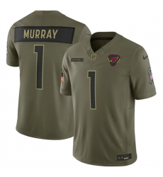 Men's Arizona Cardinals #1 Kyler Murray Olive 2025 F.U.S.E. Salute to Service Limited Football Stitched Jersey
