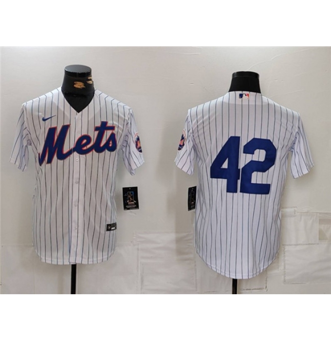 Men's New York Mets #42 Jackie Robinson White Cool Base Stitched Baseball Jersey