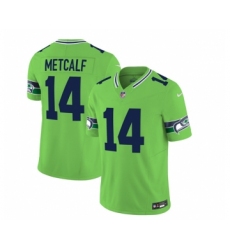 Men's Nike Seattle Seahawks #14 DK Metcalf 2023 F.U.S.E. Green Limited Football Stitched Jersey