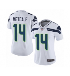Women's Seattle Seahawks #14 D.K. Metcalf White Vapor Untouchable Limited Player Football Jersey Women's Seattle Seahawks #14 D.K. Metcalf White Vapor Untouchable Limited Player Football Jersey