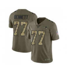 Men's New England Patriots #77 Michael Bennett Navy Blue Team Color Vapor Untouchable Elite Player Football Jersey