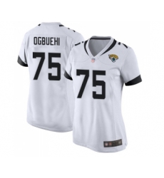 Women's Jacksonville Jaguars #75 Cedric Ogbuehi Game Teal Green Alternate Football Jersey