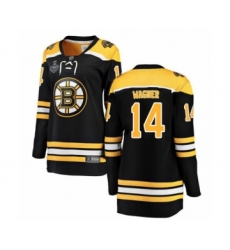 Women's Boston Bruins #14 Chris Wagner Authentic Black Home Fanatics Branded Breakaway 2019 Stanley Cup Final Bound Hockey Jersey