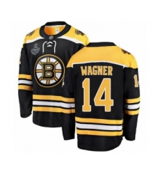 Youth Boston Bruins #14 Chris Wagner Authentic Black Home Fanatics Branded Breakaway 2019 Stanley Cup Final Bound Hockey Jersey