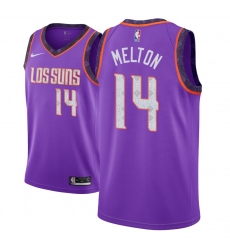 Men NBA 2018-19 Phoenix Suns #14 De Anthony Melton City Edition Purple Jersey