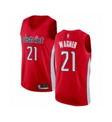Youth Washington Wizards #21 Moritz Wagner Red Swingman Jersey - Earned Edition