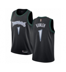 Youth Minnesota Timberwolves #1 Noah Vonleh Swingman Black Hardwood Classics Jersey