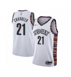 Men's Brooklyn Nets #21 Wilson Chandler Swingman White Basketball Jersey - 2019 20 City Edition