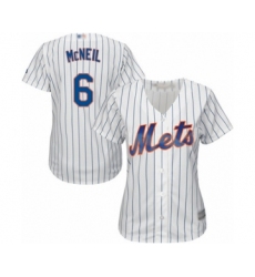Women's New York Mets #6 Jeff McNeil Authentic White Home Cool Base Baseball Jersey