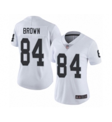 Women's Oakland Raiders #84 Antonio Brown White Vapor Untouchable Limited Player Football Jersey