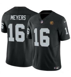 Men's Las Vegas Raiders #16 Jakobi Meyers Black 2023 F U S E With John Madden Vapor Limited Stitched Football Jersey