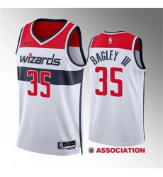 Men's Washington Wizards #35 Marvin Bagley III White Association Edition Stitched Basketball Jersey