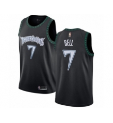 Women's Minnesota Timberwolves #7 Jordan Bell Swingman Black Hardwood Classics Jersey