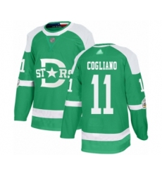 Youth Dallas Stars #11 Andrew Cogliano Authentic Green 2020 Winter Classic Hockey Jersey