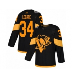 Youth Pittsburgh Penguins #34 Nathan Legare Authentic Black 2019 Stadium Series Hockey Jersey