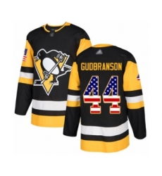 Youth Pittsburgh Penguins #44 Erik Gudbranson Authentic Black USA Flag Fashion Hockey Jersey