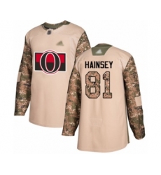 Youth Ottawa Senators #81 Ron Hainsey Authentic Purple Fights Cancer Practice Hockey Jersey