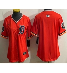 Women's Detroit Tigers Blank Orange Limited Jersey