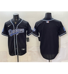 Men's Los Angeles Dodgers Blank B2B Champs 2026 Black Out Style Vapor Limited Stitched Baseball Jersey