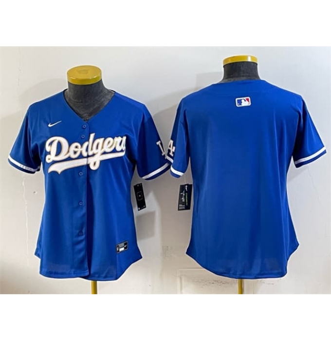 Youth Los Angeles Dodgers Blank Royal Limited Stitched Baseball Jersey