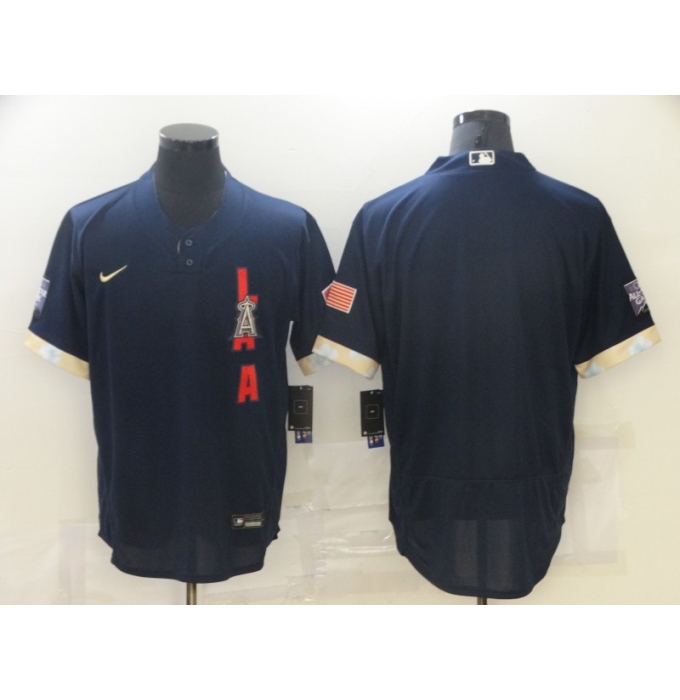 Men's Los Angeles Angels of Anaheim Blank Nike Navy 2021 All-Star Game Replica Player Jersey