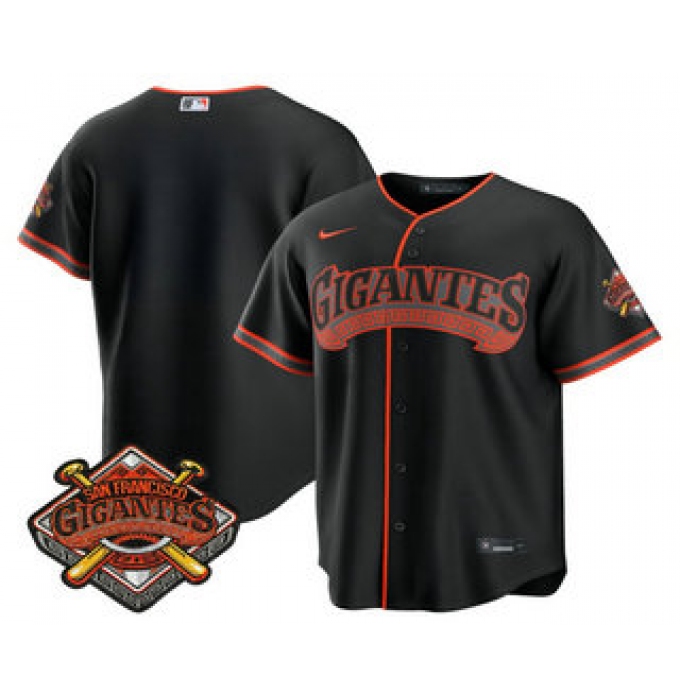 Men's San Francisco Giants Blank Black 2026 Alternate Stadium Stitched Jersey