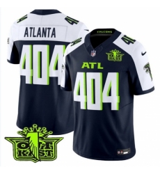 Men's Atlanta Falcons #404 Atlanta Fashion Navy Blue Green Stitched Jersey
