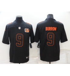 Men's Cincinnati Bengals #9 Joe Burrow Black Alternate Vapor Limited Jersey Men's Cincinnati Bengals #9 Joe Burrow Black Alternate Vapor Limited Jersey