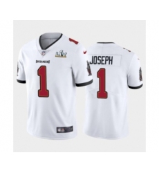 Youth Tampa Bay Buccaneers #1 Greg Joseph White Super Bowl LV white Jersey