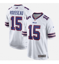 Men's Buffalo Bills #15 Gregory Rousseau Nike White 2026 Official NFL Game Jersey