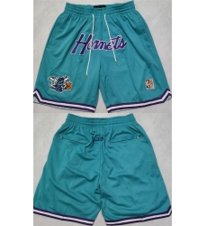 Mens Charlotte Hornets Teal Shorts